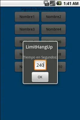 LimitHangUp android App screenshot 1